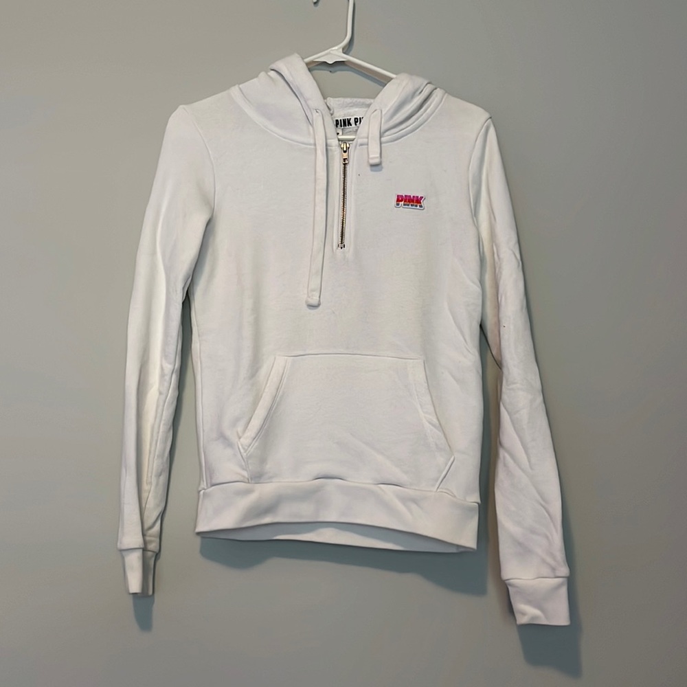 Pink quarter zip hoodie
